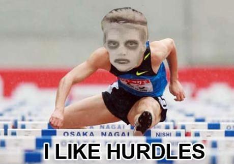 I like hurdles - meme