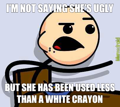 white crayon - meme