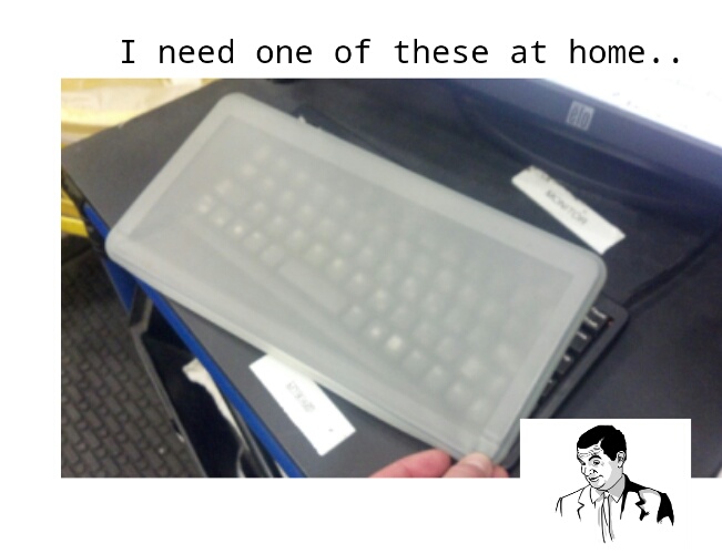 its a keyboard protector at work.. - meme