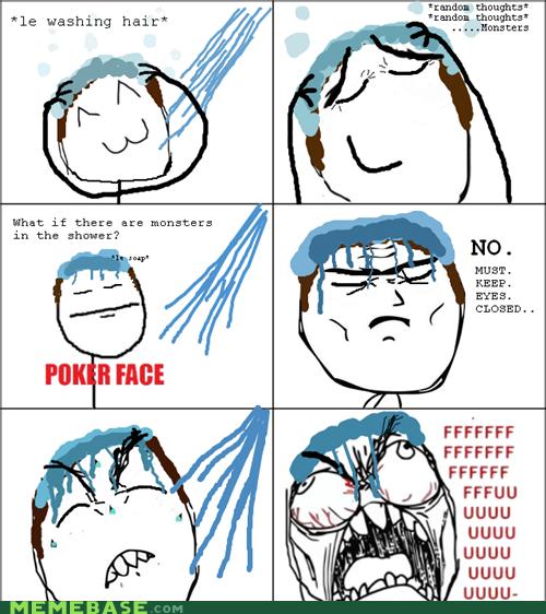 Scary shower fail - meme