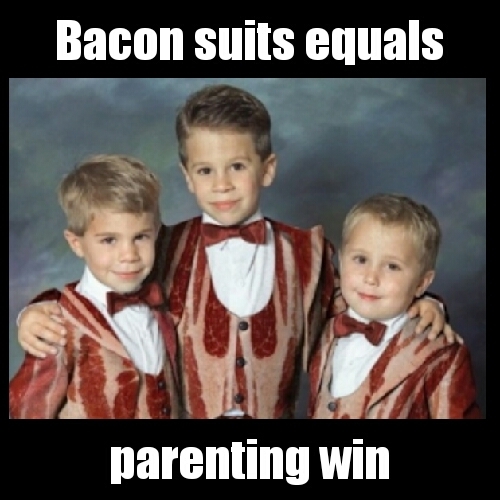 bacon suits - meme