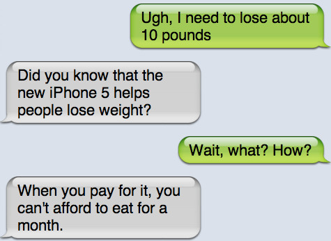 iPhone can help you loose weight - meme