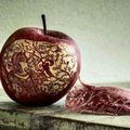 Un vrait art .. just sure une pomme .. respect ..