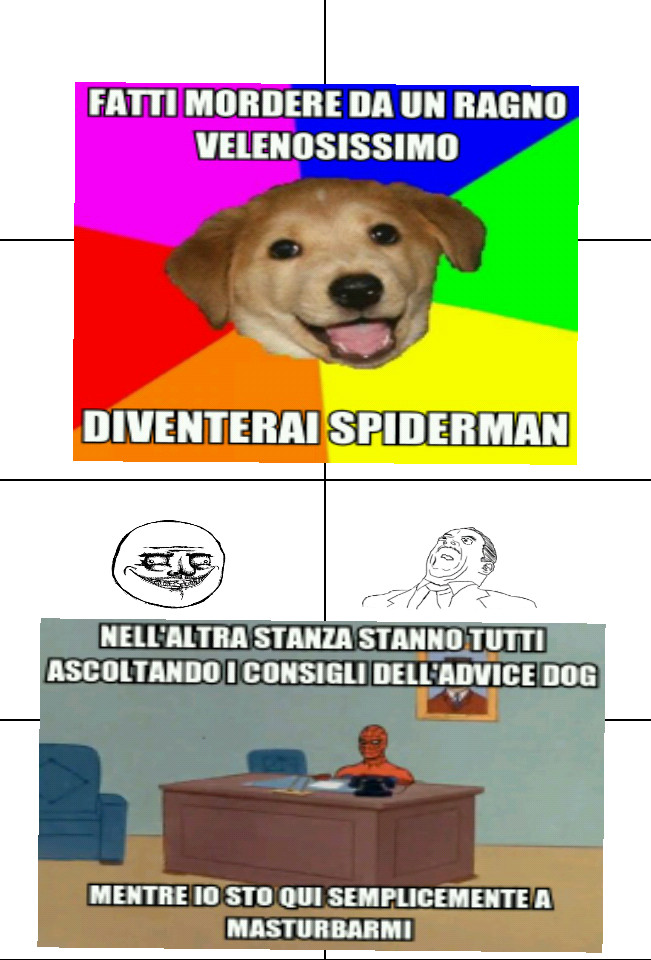 advice dog and masturbing spiderman - Meme by Giova26 :) Memedroid