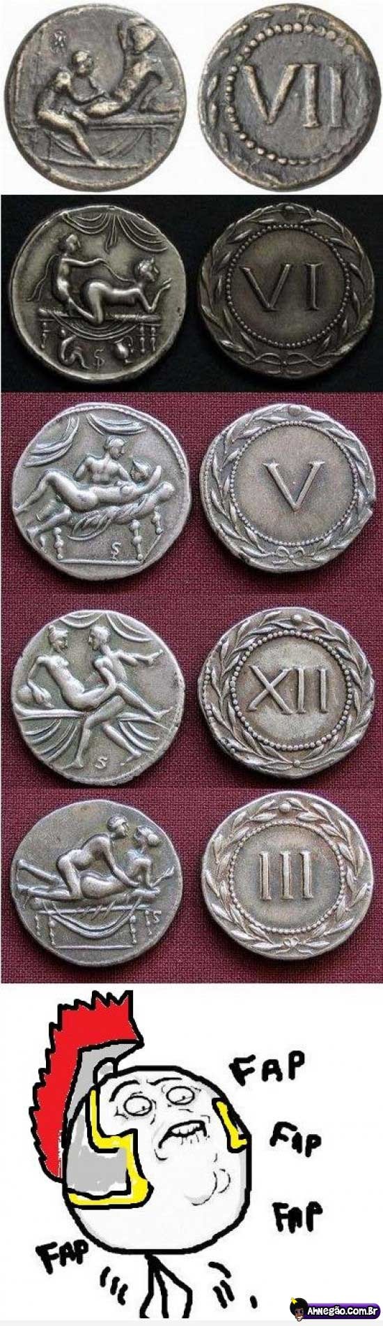 moedas romanas - meme