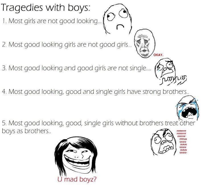 tragedies witg boys... - meme