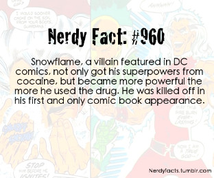 never heard of a drug addict superhero - meme