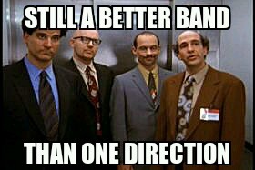 i know it isn't hard to be better than 1D but they're still better - meme