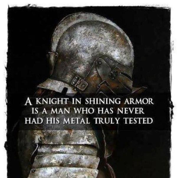 Pfft knight in shining armor is to mainstream  - meme