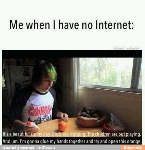 no internet!!! :( - meme