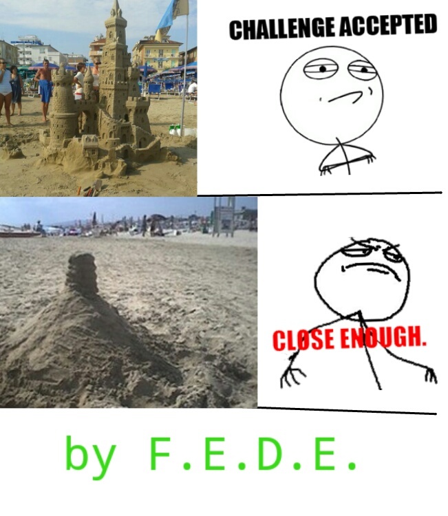 castello di sabbia - meme