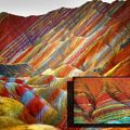 Rainbow mountains in China! Amazing!!