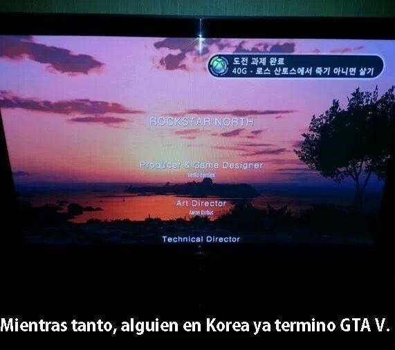 asiaticos ya terminaron el gta V - meme