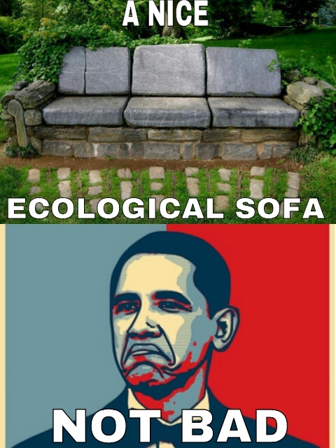 a nice ecological sofa - meme