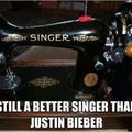 definitely better singer