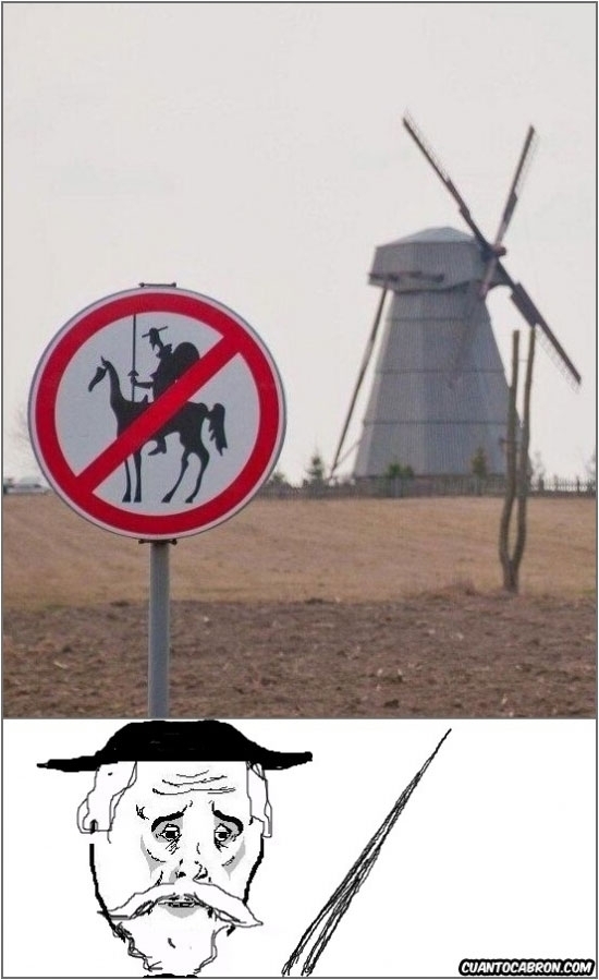 No es país para Quijotes - meme