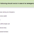 in case of emergency, what would you do???