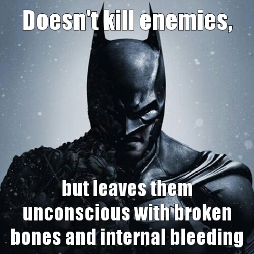 Batman The Videogame logic - meme