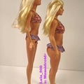 Una artista recreo a Barbie, como una chica real