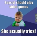 Never get GF to play games