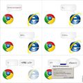 Chrome e Internet Explorer conversando