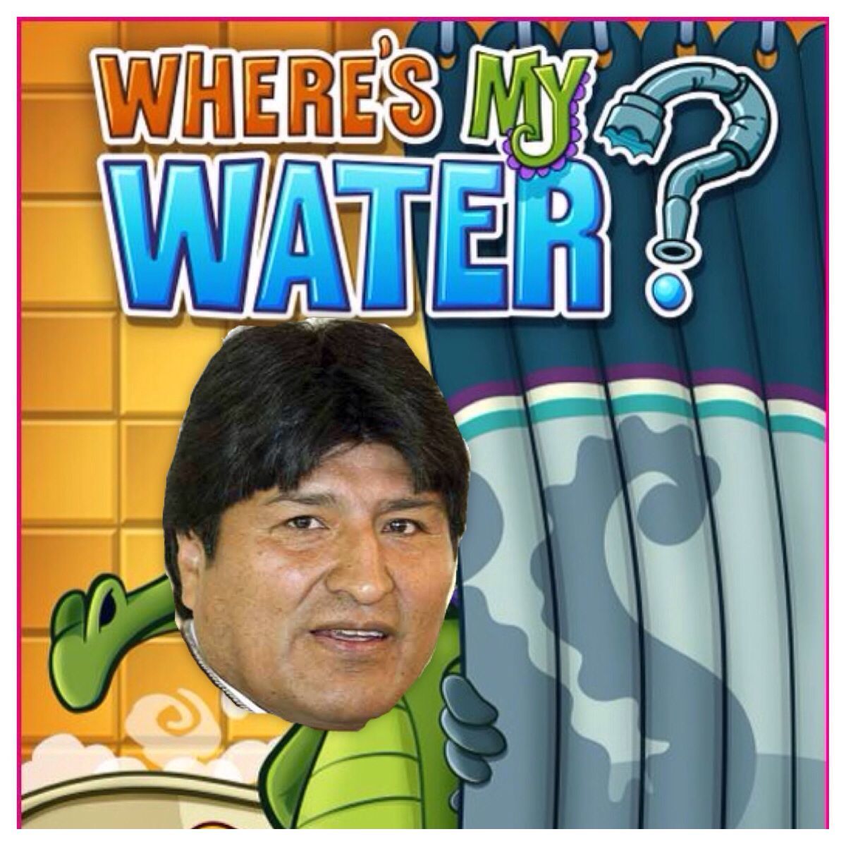 Donde esta mi agua? - meme