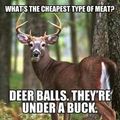 How much would it cost for you to eat deer balls