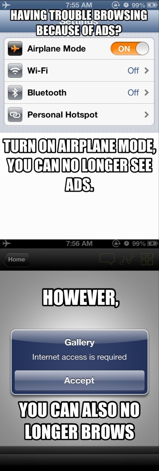 At least no ads. - meme