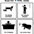 Rejected portal signs