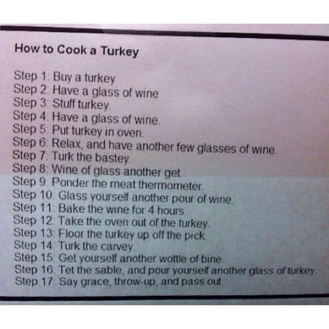 How to cook a turkey - meme