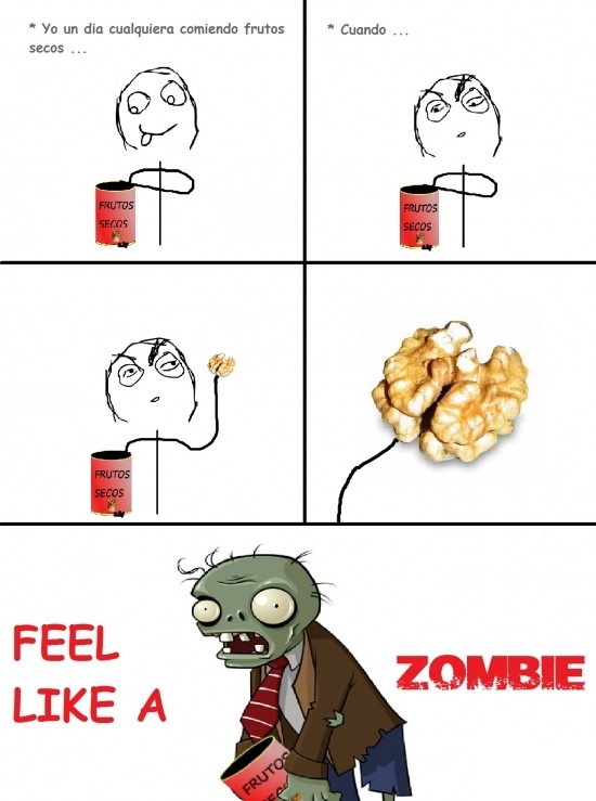 Feel like a zombie - meme