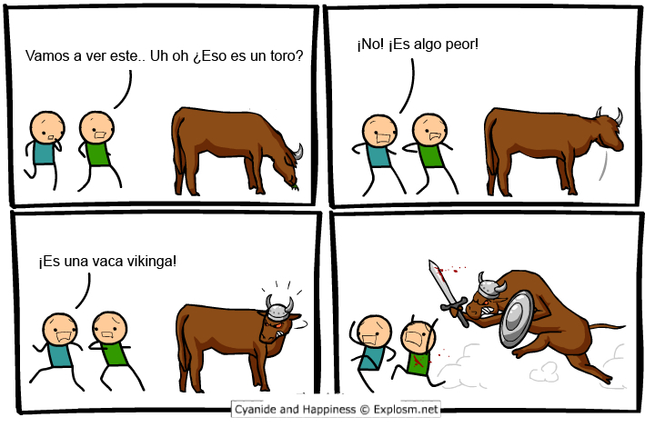 La vaca vikinga!!! Tan tan taaaaaaan!! - meme