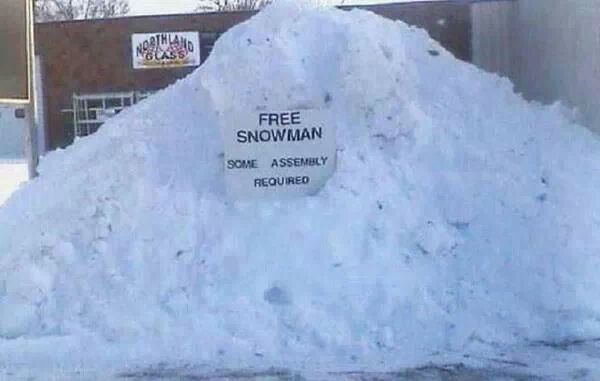 Free snowman!!!! :D sorry for the bad quality. - meme
