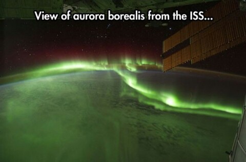 Northern Lights from Space - meme