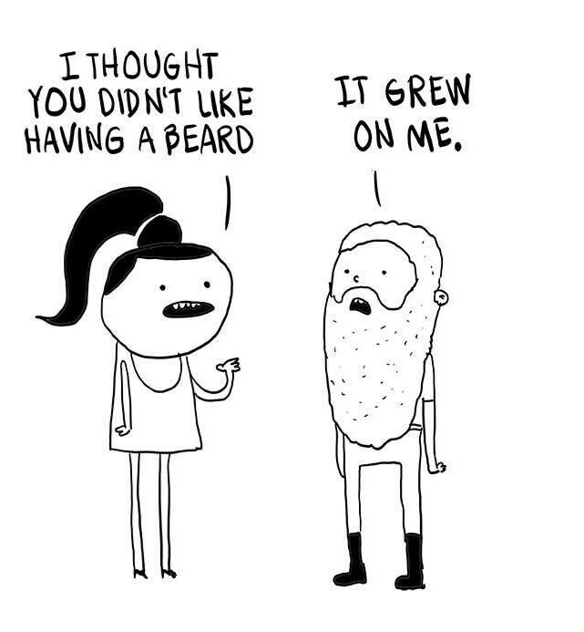 Beards are weird, when theyre on women - meme