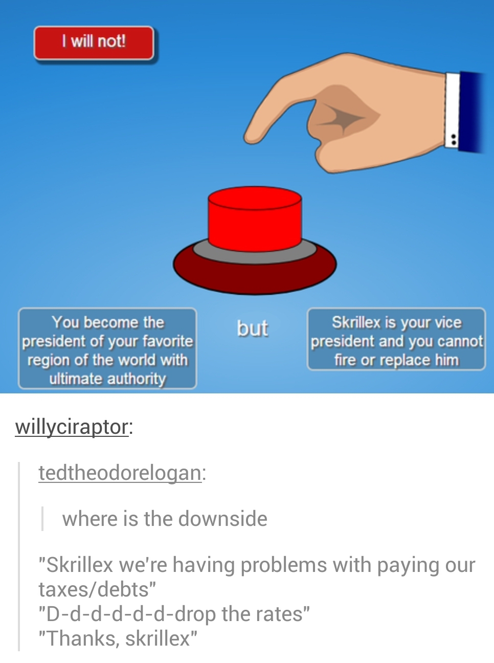 will you press the button - Meme by super0waffle :) Memedroid