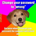 Wrong Password, try again.