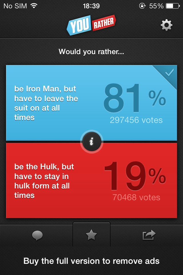 Iron man vs Hulk - meme
