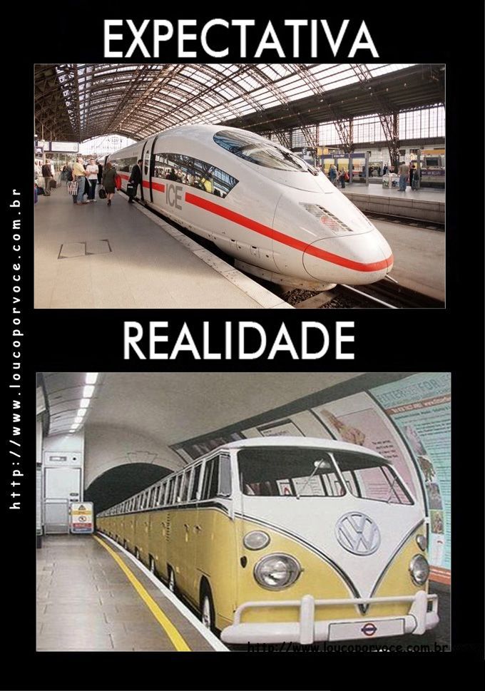 Trens no Brasil... - meme