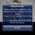 I thought of a better version of the moderation tips so I changed it up a little 