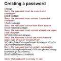 Creating a Password