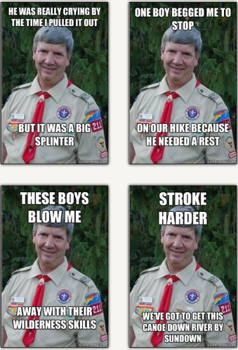 harmless boy scout leader meme