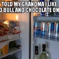 chocolate and red bull