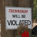 Please don't trespass 