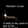 newton`s 1st law.
