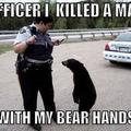 awww bear hands lol