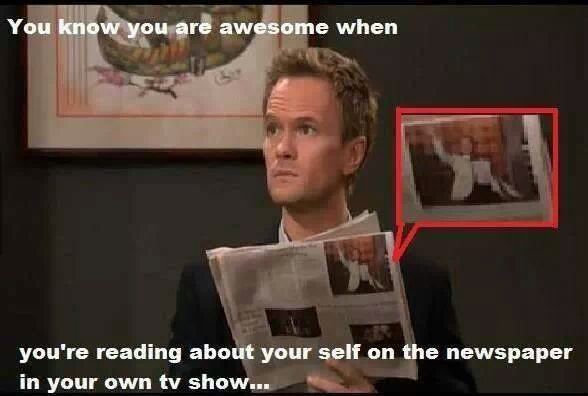 Barney Stinson = Awesome - meme