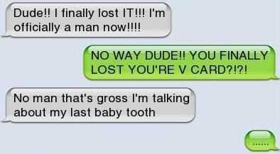 baby teeth are more important than the v card - meme