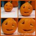So my friend my an jack o' lantern out of an orange...