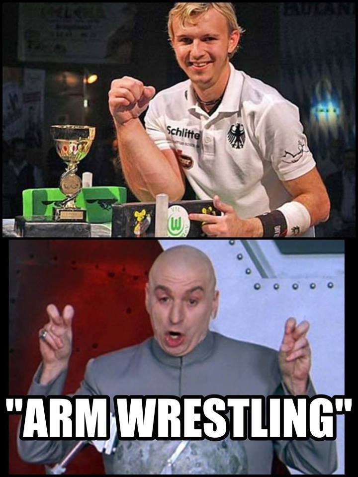 Arm Wrestling? - meme
